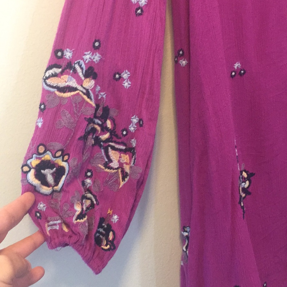 B2G1 Free People purple floral dress - Picture 3 of 8